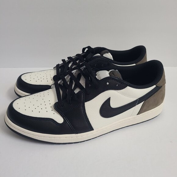 NEW Nike Air Jordan 1 Retro Low OG Mocha Shoes CZ0790-102 Size 14 White Black - Picture 1 of 7